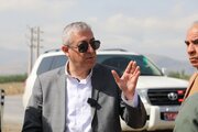 بازدید پیمان آرامون مدیر کل راه و شهرسازی آذربایجانغربی از روند اجرایی قطعات مختلف پروژه ایواوغلی به گیت منطقه آزاد ماکو و محور سلماس - خوی