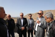 بازدید پیمان آرامون مدیر کل راه و شهرسازی آذربایجانغربی از روند اجرایی قطعات مختلف پروژه ایواوغلی به گیت منطقه آزاد ماکو و محور سلماس - خوی