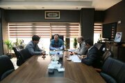 دیدار دبیر شورای هماهنگی مبارزه با مواد مخدر استان قزوین با مجتبی دائی دائی مدیر کل راه و شهرسازی استان قزوین