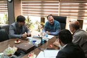 دیدار دبیر شورای هماهنگی مبارزه با مواد مخدر استان قزوین با مجتبی دائی دائی مدیر کل راه و شهرسازی استان قزوین