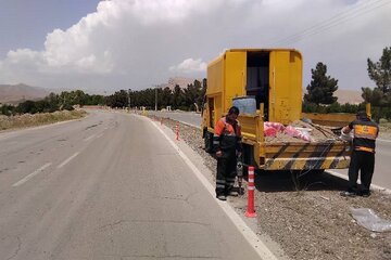 ارتقای سطح کیفی محورهای استان اصفهان با راهداری محوری