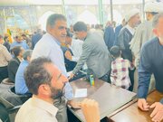 ببینید | برپایی میز خدمت و پاسخگویی به مراجعان در مصلای نماز جمعه هویزه با حضور مدیرکل راه و شهرسازی خوزستان