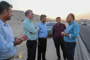 بازدید مدیرکل راه‌ و شهرسازی لارستان از پروژه ی تعریض و بهسازی محور کورده - باغان در شهرستان خنج