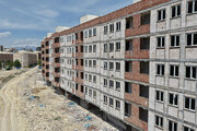 آخرین وضعیت احداث ۹۸۴ واحد مسکونی طرح نهضت ملی مسکن در شهرک اندیشه ۴ اردبیل