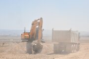 ادامه عملیات آماده سازی سایت 205 هکتاری سمنان