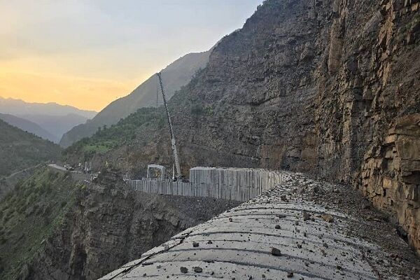 عملکرد موفق فاز اول گالری پیش ساخته حفاظتی محور کندوان  مازندران