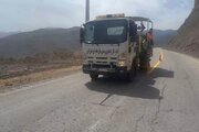 ببینید|خط کشی محور طالقان به هشتگرد حوزه شهرستان طالقان