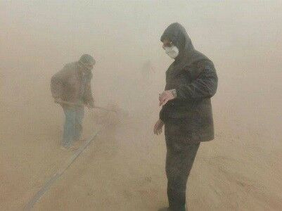 مقابله با ماسه‌های روان در محور ترانزیتی سرخس