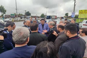 بازدید معاون وزیر راه وشهرسازی از پروژه های عمرانی گیلان