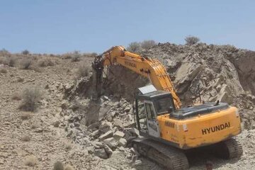 راه روستایی لاله زار، سرزه و شیرینک شهرستان بردسیر با ۵۰درصد پیشرفت فیزیکی در دست اجراست