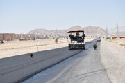 عملیات اصلاح و بهسازی روکش آسفالت کمربندی سمنان