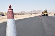 عملیات اصلاح و بهسازی روکش آسفالت کمربندی سمنان