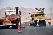 عملیات اصلاح و بهسازی روکش آسفالت کمربندی سمنان