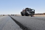 عملیات اصلاح و بهسازی روکش آسفالت کمربندی سمنان
