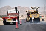 عملیات اصلاح و بهسازی روکش آسفالت کمربندی سمنان