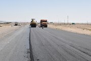 عملیات اصلاح و بهسازی روکش آسفالت کمربندی سمنان