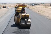 عملیات اصلاح و بهسازی روکش آسفالت کمربندی سمنان