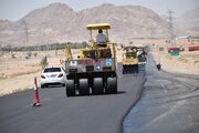 عملیات اصلاح و بهسازی روکش آسفالت کمربندی سمنان
