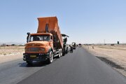 عملیات اصلاح و بهسازی روکش آسفالت کمربندی سمنان
