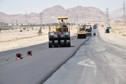 عملیات اصلاح و بهسازی روکش آسفالت کمربندی سمنان