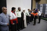 ببینید|مراسم تجلیل از کارکنان سازمان های مرتبط با ترافیک و تصادفات طرح نوروزی استان البرز