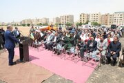 آئین کلنگ‌زنی احداث مجتمع آموزشی درمانی بیمارستان فاطمه الزهرا (س) شهرستان اشتهارد