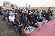 آئین کلنگ‌زنی احداث مجتمع آموزشی درمانی بیمارستان فاطمه الزهرا (س) شهرستان اشتهارد