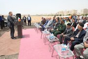آئین کلنگ‌زنی احداث مجتمع آموزشی درمانی بیمارستان فاطمه الزهرا (س) شهرستان اشتهارد