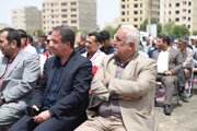 آئین کلنگ‌زنی احداث مجتمع آموزشی درمانی بیمارستان فاطمه الزهرا (س) شهرستان اشتهارد