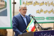 آئین کلنگ‌زنی احداث مجتمع آموزشی درمانی بیمارستان فاطمه الزهرا (س) شهرستان اشتهارد