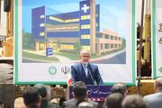 آئین کلنگ‌زنی احداث مجتمع آموزشی درمانی بیمارستان فاطمه الزهرا (س) شهرستان اشتهارد