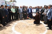 آئین کلنگ‌زنی احداث مجتمع آموزشی درمانی بیمارستان فاطمه الزهرا (س) شهرستان اشتهارد