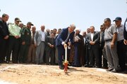 آئین کلنگ‌زنی احداث مجتمع آموزشی درمانی بیمارستان فاطمه الزهرا (س) شهرستان اشتهارد
