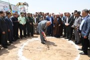 آئین کلنگ‌زنی احداث مجتمع آموزشی درمانی بیمارستان فاطمه الزهرا (س) شهرستان اشتهارد