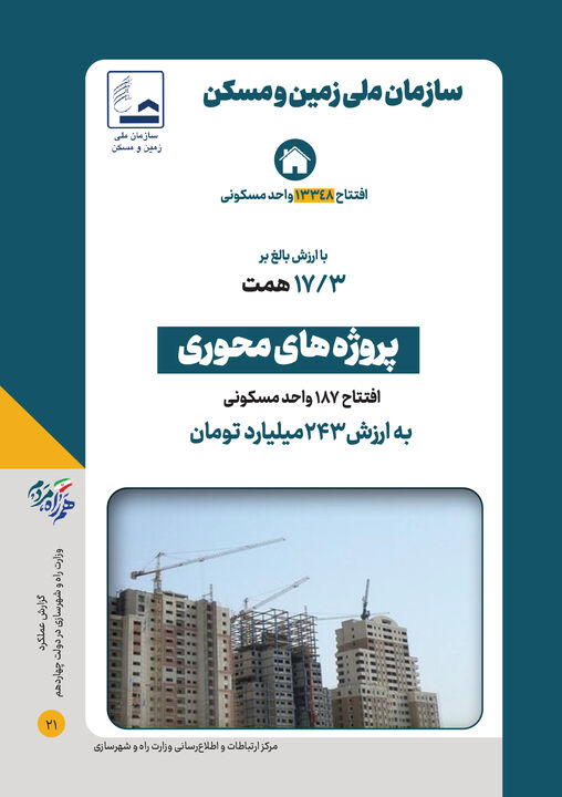اطلاع نگاشت| بهره‌برداری همزمان از پروژه های وزارت راه و شهرسازی(خوزه مسکن)