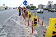 ببینید|گزارش تصویری از عملیات ایمن سازی و نصب نیوجرسی در آزادراه تهران کرج توسط اداره ایمنی راه ها