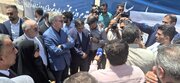 بینید | سفر وزیر راه و شهرسازی به خوزستان و بازدید از راه آهن شلمچه- بصره