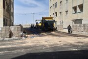 آسفالت ریزی معابر پروژه نهضت ملی مسکن سمنان