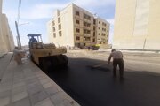 آسفالت ریزی معابر پروژه نهضت ملی مسکن سمنان