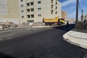 آسفالت ریزی معابر پروژه نهضت ملی مسکن سمنان