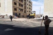 آسفالت ریزی معابر پروژه نهضت ملی مسکن سمنان