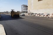 آسفالت ریزی معابر پروژه نهضت ملی مسکن سمنان