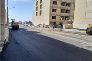 آسفالت ریزی معابر پروژه نهضت ملی مسکن سمنان