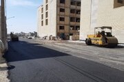 آسفالت ریزی معابر پروژه نهضت ملی مسکن سمنان
