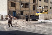 آسفالت ریزی معابر پروژه نهضت ملی مسکن سمنان
