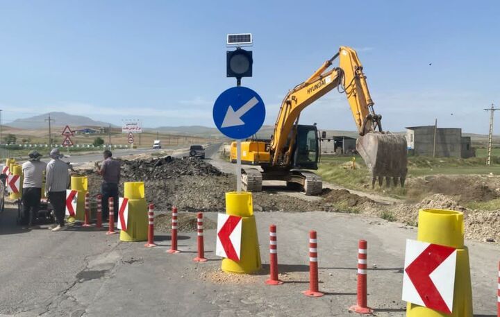 آغاز عملیات اجرایی باند دوم محور حیدرآباد_نقده در استان آذربایجان غربی  محور حیدرآباد نقده