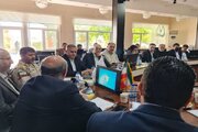 شرکت ارسلان شکری، مدیرکل راهداری و حمل و نقل جاده‌ای آذربایجان غربی، در جلسه بررسی طرح‌های ناتمام عمرانی منطقه آزاد ماکو