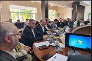 شرکت ارسلان شکری، مدیرکل راهداری و حمل و نقل جاده‌ای آذربایجان غربی، در جلسه بررسی طرح‌های ناتمام عمرانی منطقه آزاد ماکو