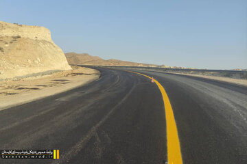 اصلاح نقطه ی حادثه خیز گردنه ی هیرم در محور اوز - جویم