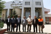بازدید اروجعلی علیزاده معاون راهداری سازمان راهداری و حمل و نقل جاده ای با همراهی معاونت های راهداری و فنی و راه های روستائی اداره کل راهداری و حمل و نقل جاده ای آذربایجان غربی از پایانه مرزی تمرچین در راستای بررسی مسائل و مشکلات این پایانه مرزی جهت تردد زائرین اربعین حسینی(ع) برای چهارمین سال متوالی